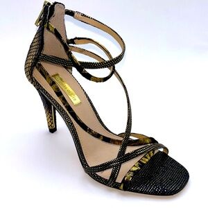 Anthropologie Louise et Cie Kreeli Heel Snakeskin Leather Stiletto size 6M